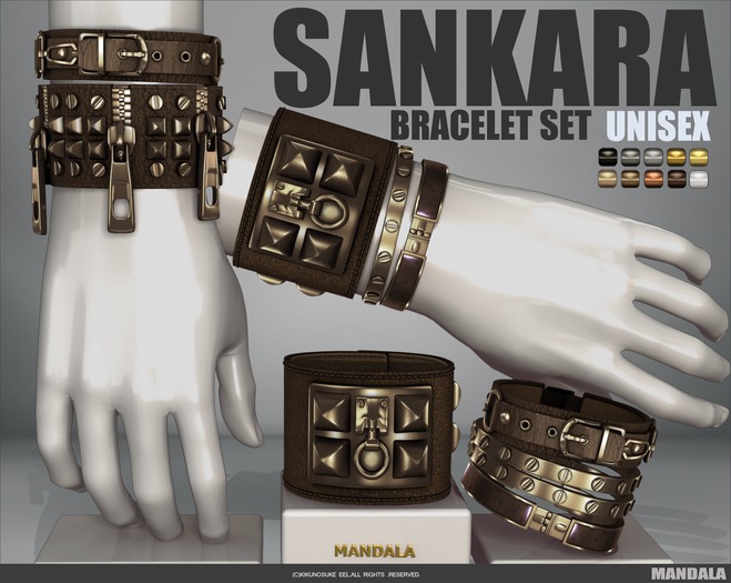 UNISEX[MANDALA]SANKARA_Bracelet set_Brown