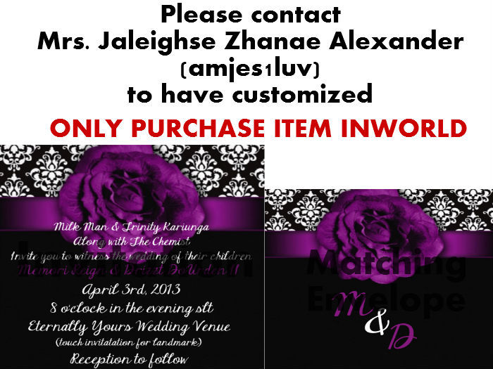 Sepia Lily Wedding Invitation & Envelope