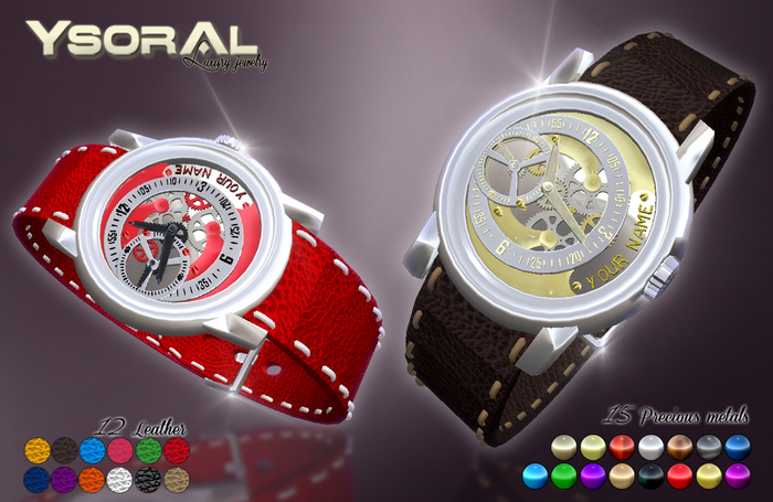 ~~ Ysoral ~~ .:Luxury watch MESH :.(27 metal and leather)