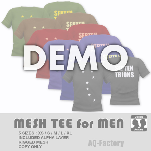 *AQF* Mesh Mens Tee Septentrions DEMO