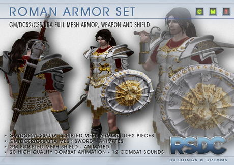 Second Life Marketplace - RSDC ARMOURY - ROMAN ARMOR - GM/DCS2/CSS/URA