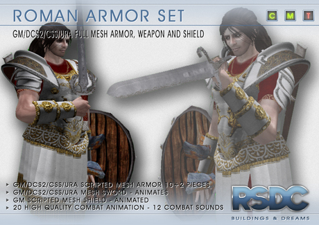 Second Life Marketplace - RSDC ARMOURY - ROMAN ARMOR - GM/DCS2/CSS/URA