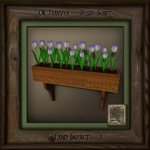 Rustic Wood Planter Ds