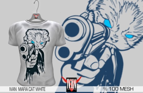 Second Life Marketplace - IVAN MAFIA CAT WHITE