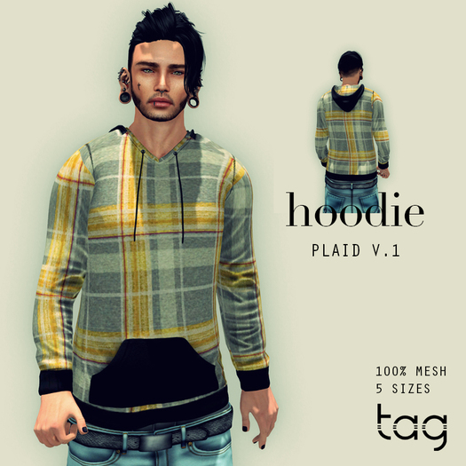 tag. hoodie [plaid] v.1