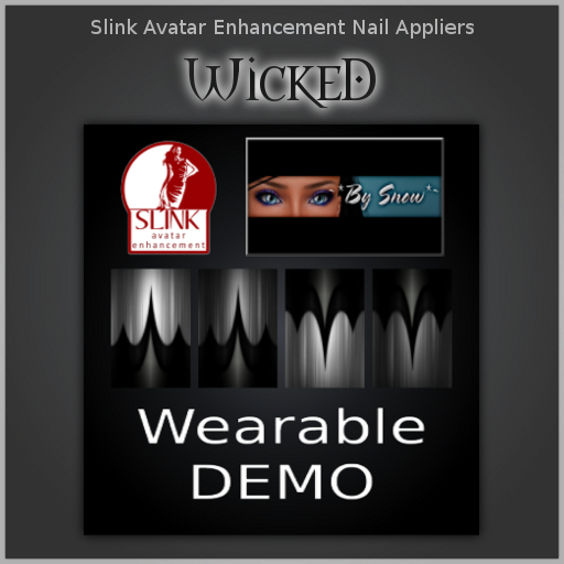 ~*By Snow*~ Slink Nails Appliers - Wicked I & II DEMO