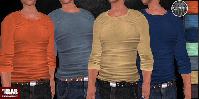 GAS [Mens MESH Shirt La Palma - 7 colors with HUD] Demo
