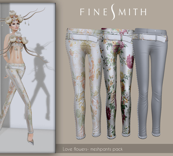 F I N E S M I T H - Love flowers pants- 3 pairs