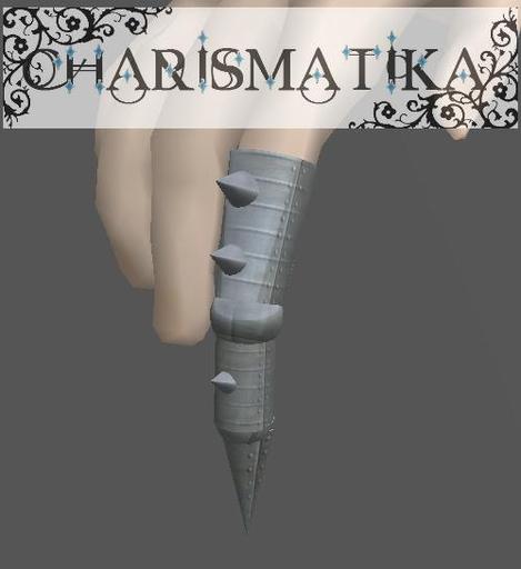 *Charismatika* Spiked and Riveted Finger Armour