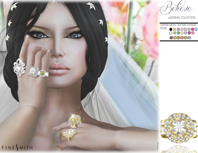 F I N E S M I T H -Believe- Bridal wedding rings, engagement ring