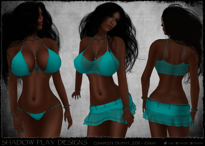 Outfit ZOE - cyan