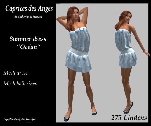 *CdT* Summer Dress "Ocean""
