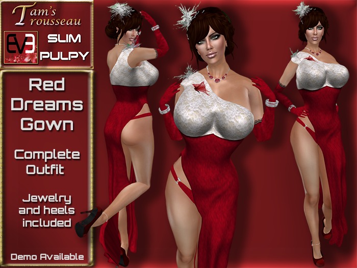 EVE Complete - Red Dreams Gown