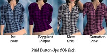 *CHICK DELUXE* Plaid Shirts (4)