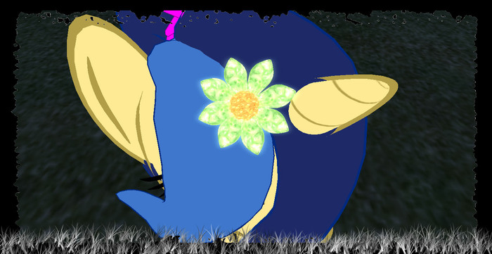 *invertmoon* flower green