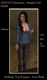 HHVET Victoriana - Simple Girl Dollarbie Outfit