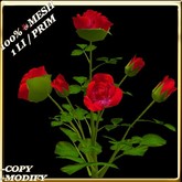 LW_ Rose Bush - Bright Red (1 LI / Prim)