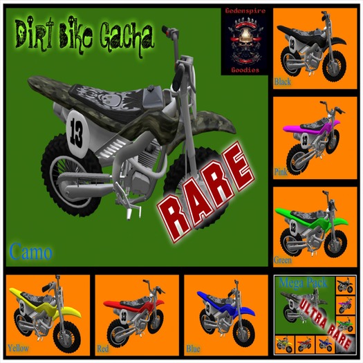 ~GG~Dirt Bike Gatcha(inc. RARES)(boxed)