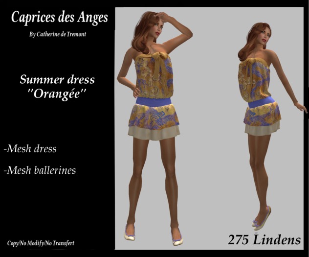 *CdT* Summer Dress "Orangee""