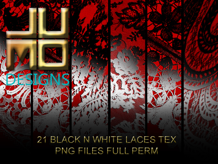 .:JUMO:. Black N White Laces Tex