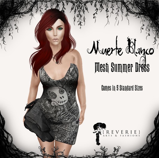 {REVERIE} Mesh Summer Dress - Muerte Blanco