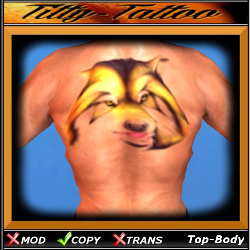 Titty-Tattoo (Wolf - Ruecken)