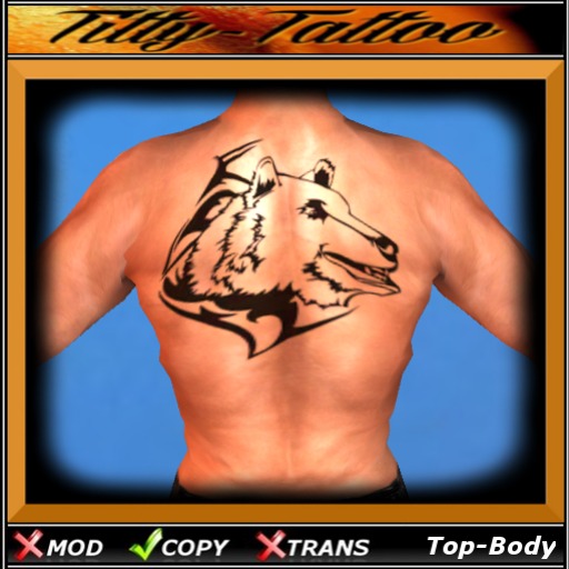 Titty-Tattoo (Baer_2 - Ruecken)