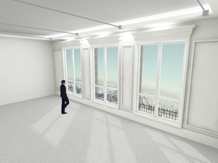 408 RENTAL: Three Room Paris Apartment Skybox for Rent <500Lpw