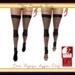Banded fishnet socks inworld listing black physique only