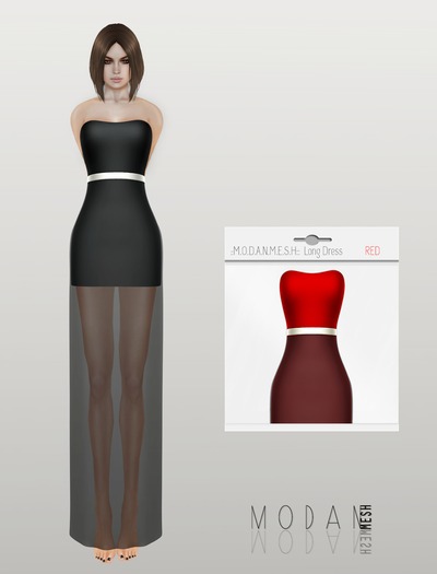::M.O.D.A.N.M.E.S.H.:: Long Dress Red