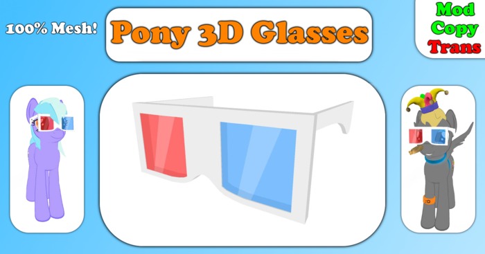 Pony 3D Glasses! - BOXED