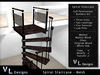 Mesh Spiral Staircase - Builders Edition Full Perm Stair Set