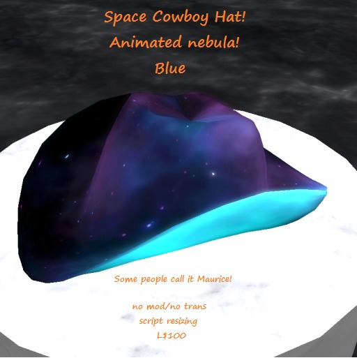 Space Cowboy hat: blue (box)