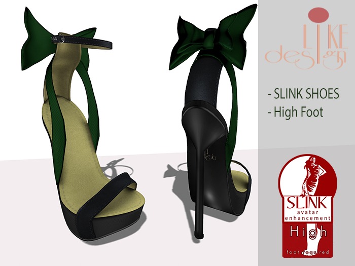.: LIKE DESIGN :. Ribbon Shoes Green