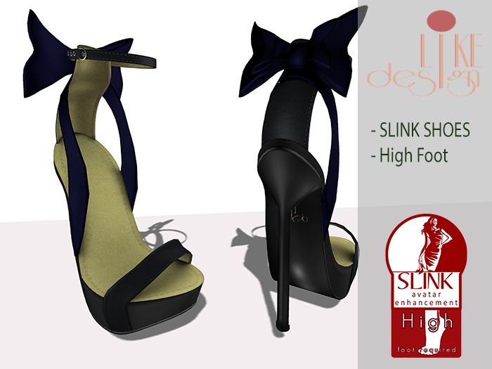 .: LIKE DESIGN :. Ribbon Shoes Blue