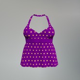 Purple Dots Mesh Halter