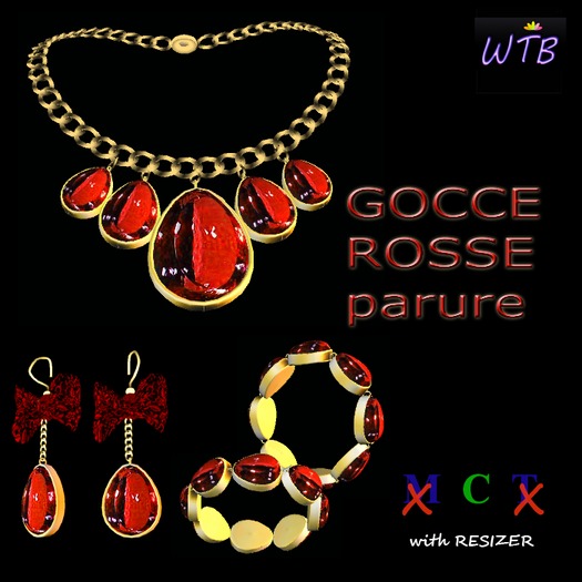 WTB * GOCCE ROSSE parure
