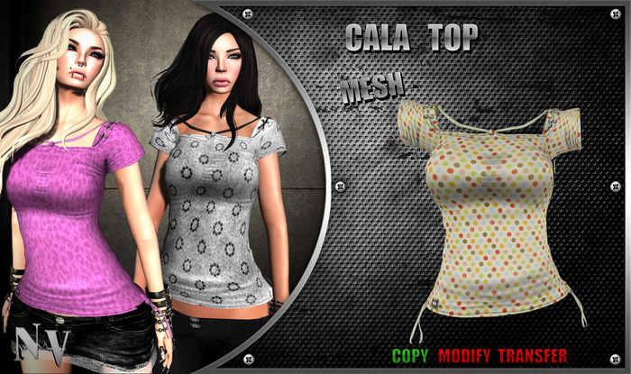 [NV] Cala Top-Dots Colors-