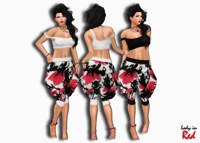 Lady in Red - Sofi - Harem pant & Top