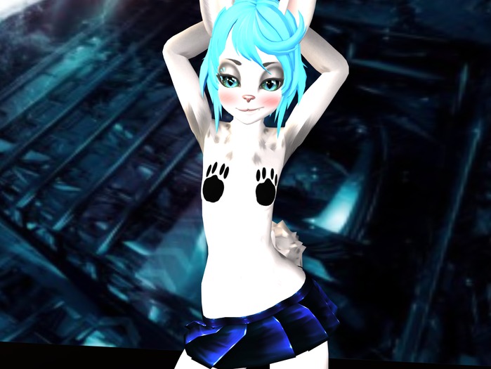 .:.T.I.T.B.:. Simple Black Pawprint Pasties for Kemono Avatar
