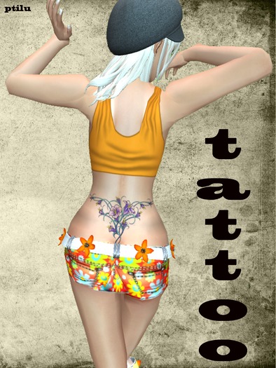 tattoo fleur bas du dos