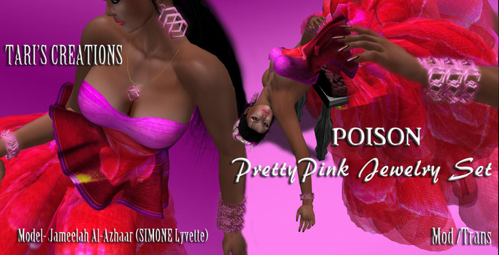Tari's Creations-Poison Pretty Pink  Jewelry Set Box