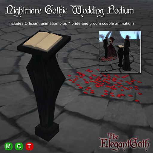 Nightmare Gothic Wedding Podium