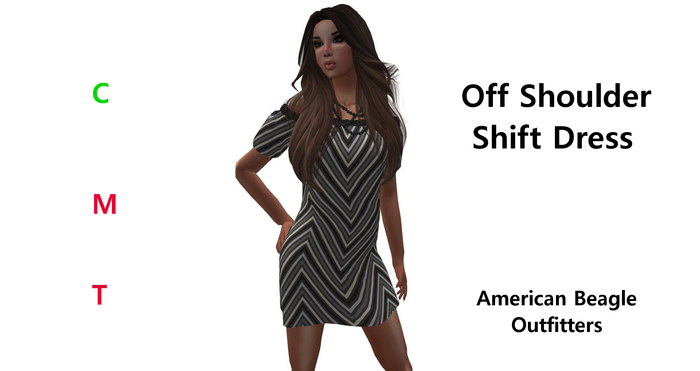 ABO - Off Shoulder shift dress DEMO