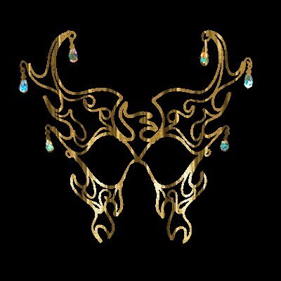 *Goddess* Fire Wire Mask