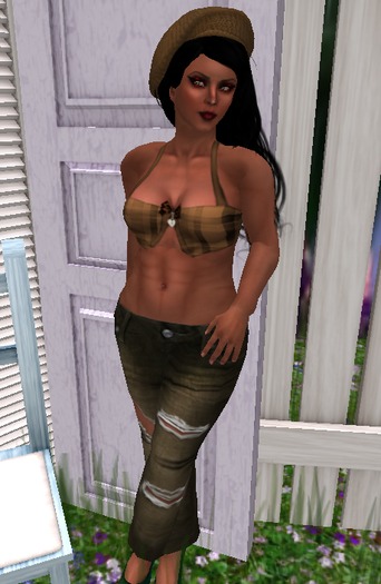 Brown Beauty skinny denim jeans