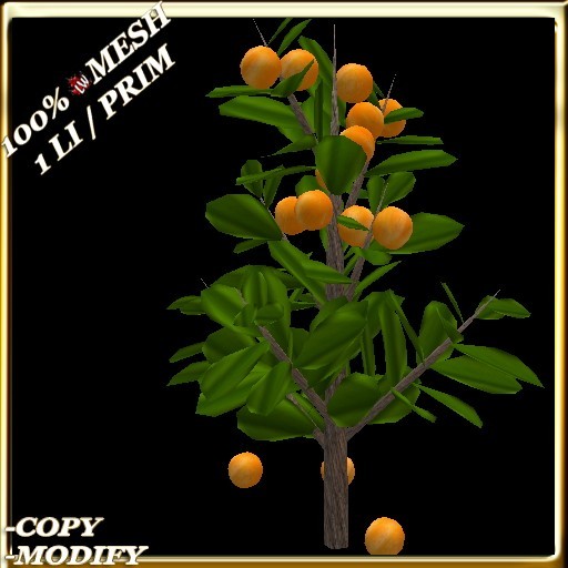 LW_ Mesh Orange Tree - 1 (1 LI / Prim)
