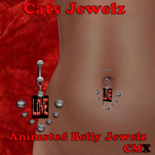 Animated LOVE Belly Jewel