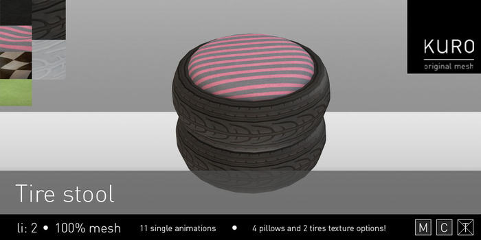 Kuro - Tire stool
