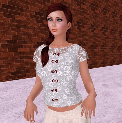 Roses Lace fitmesh top